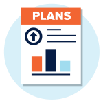 Image of talk and connect plans to indicate flexible monthly plans.